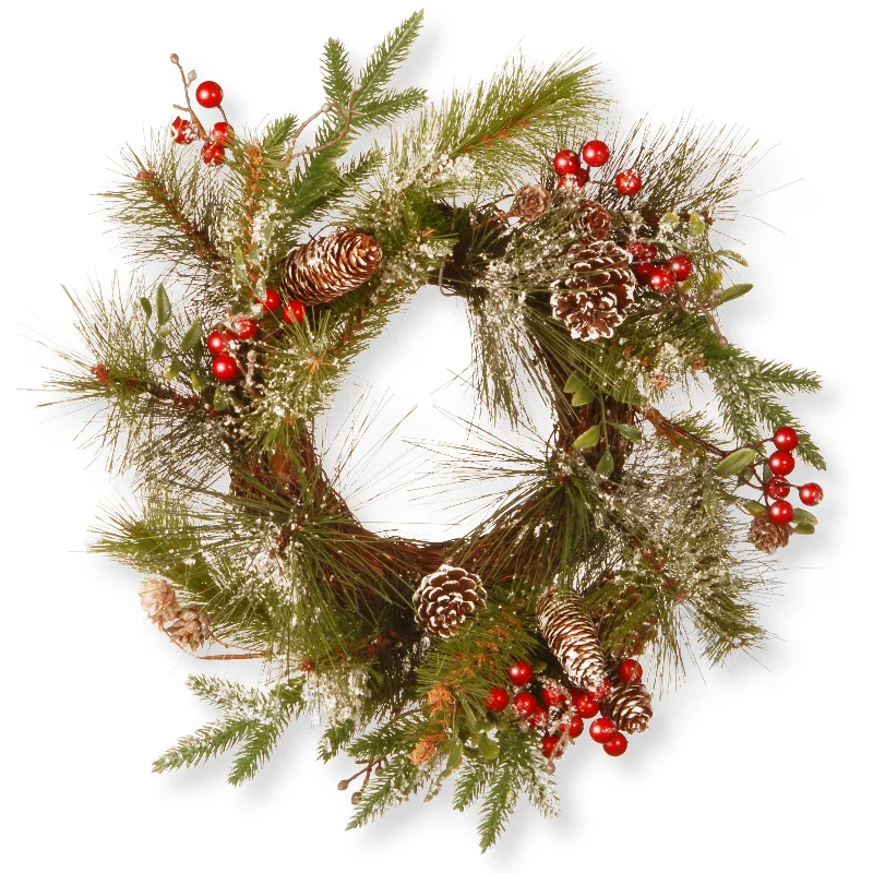 18 in. Pine Cone Wreath