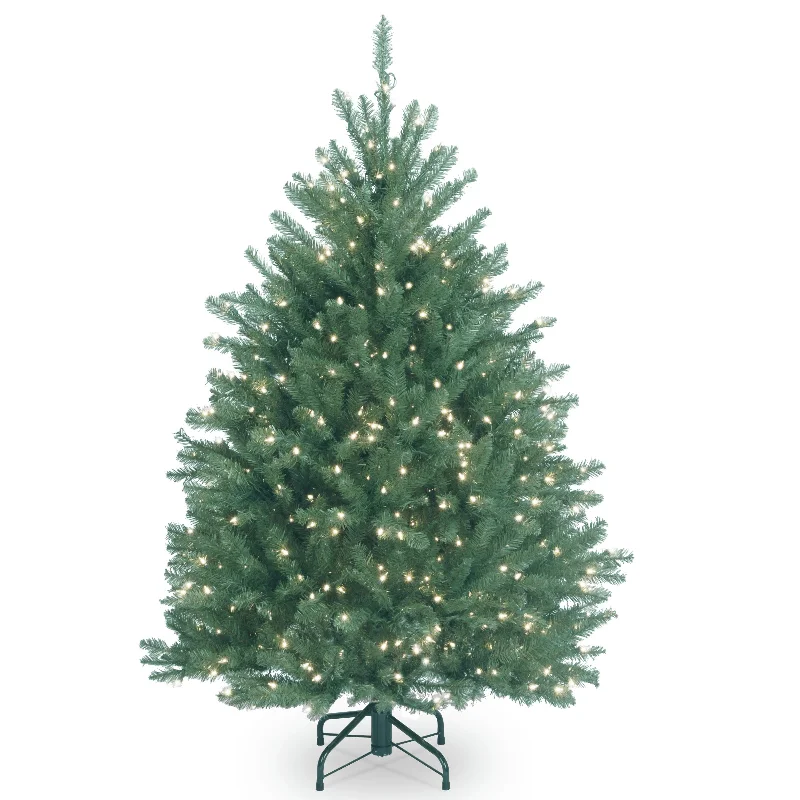 4.5 ft. Pre-Lit Dunhill Blue Fir Tree with Clear Lights