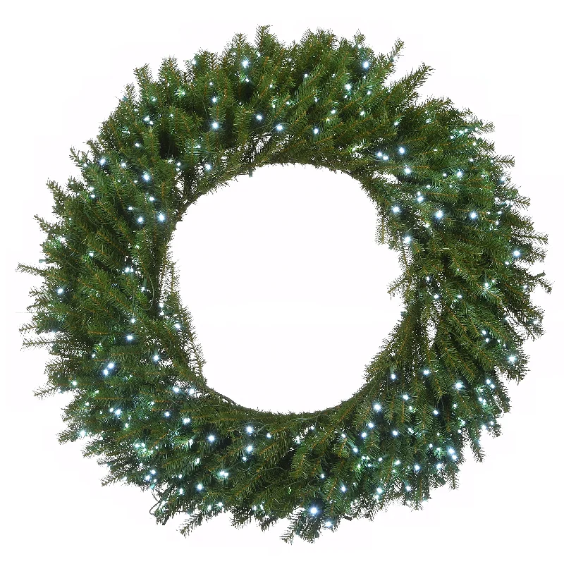 48 in. Pre-Lit Norwood Fir Wreath with Multicolor Lights