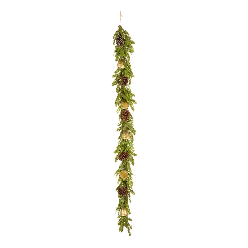 6ft. Christmas Bells Pine Garland