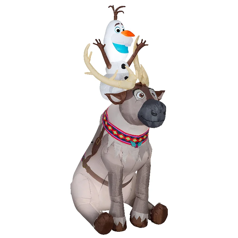 7.5 ft. Inflatable Olaf and Sven