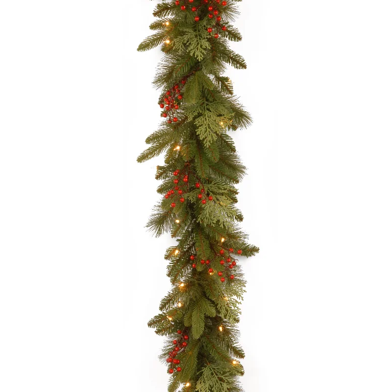 9 ft. Pre-Lit Classical Collection Garland with Clear Lights