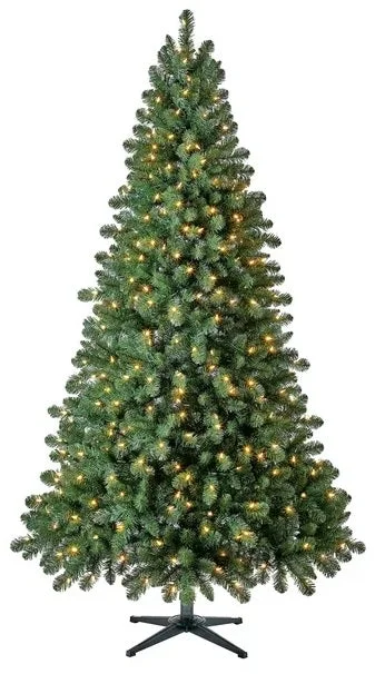 7.5' Albany Fir Instant Lite Pole Pre-Lit Artificial Christmas Tree