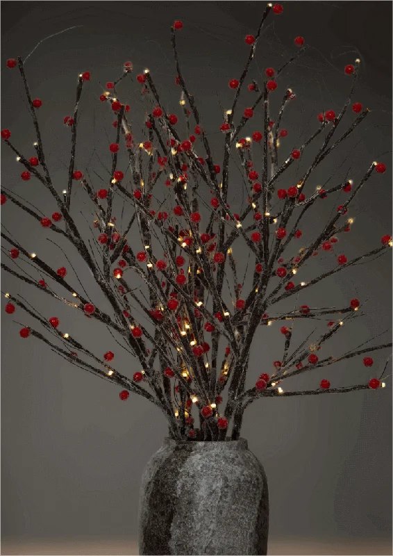 Sugar Berry Flocked LED Branches (3 Pack)