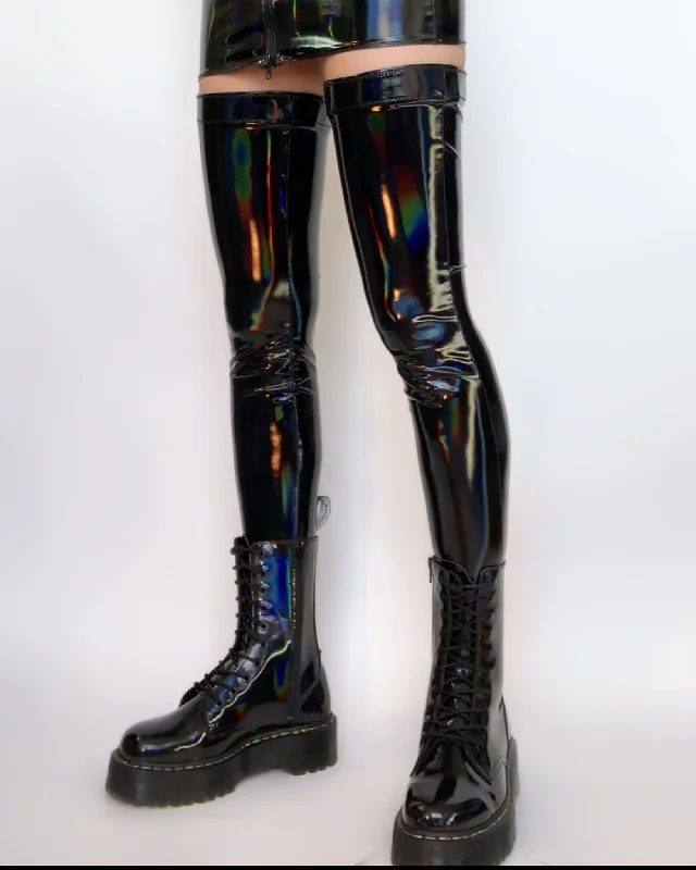 Holographic PVC stockings