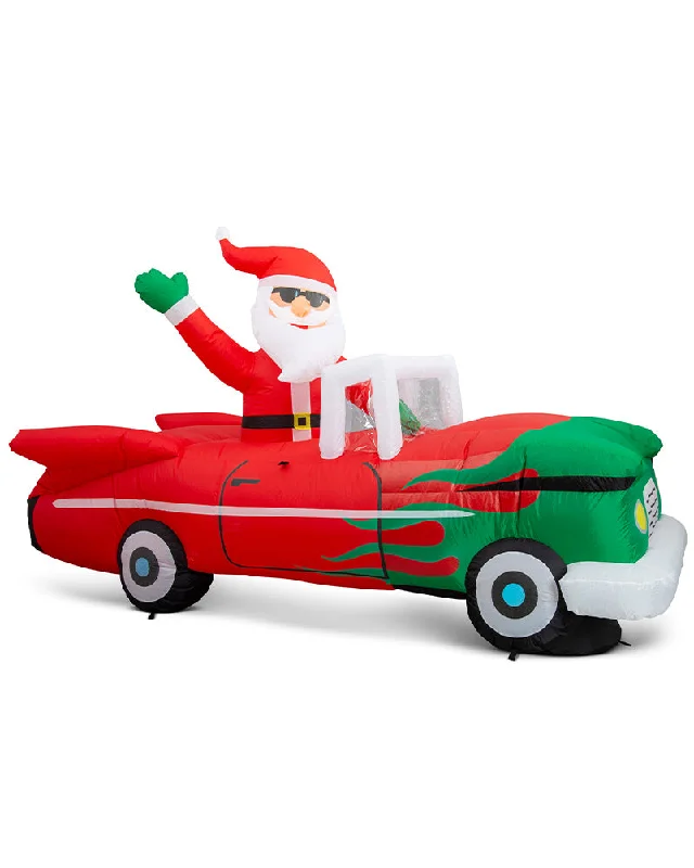 Bouncing Santa Hot Rod 2.5m