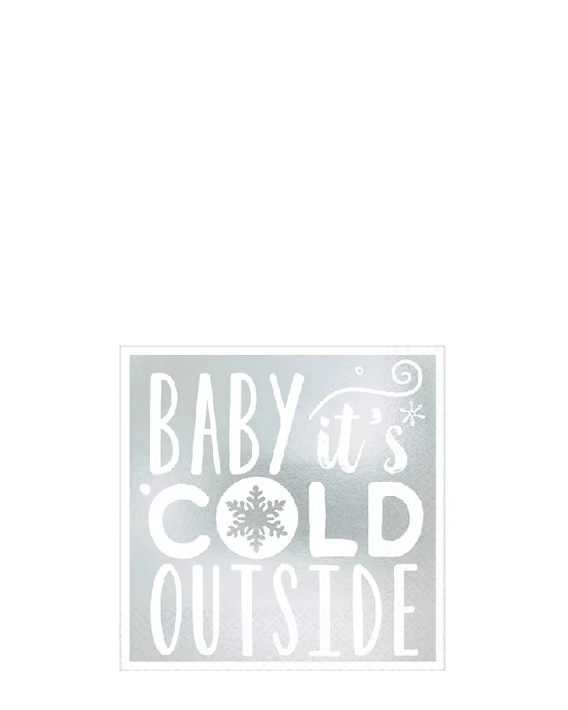 Christmas Baby Its Cold Outside Beverage Napkins Pack of 16