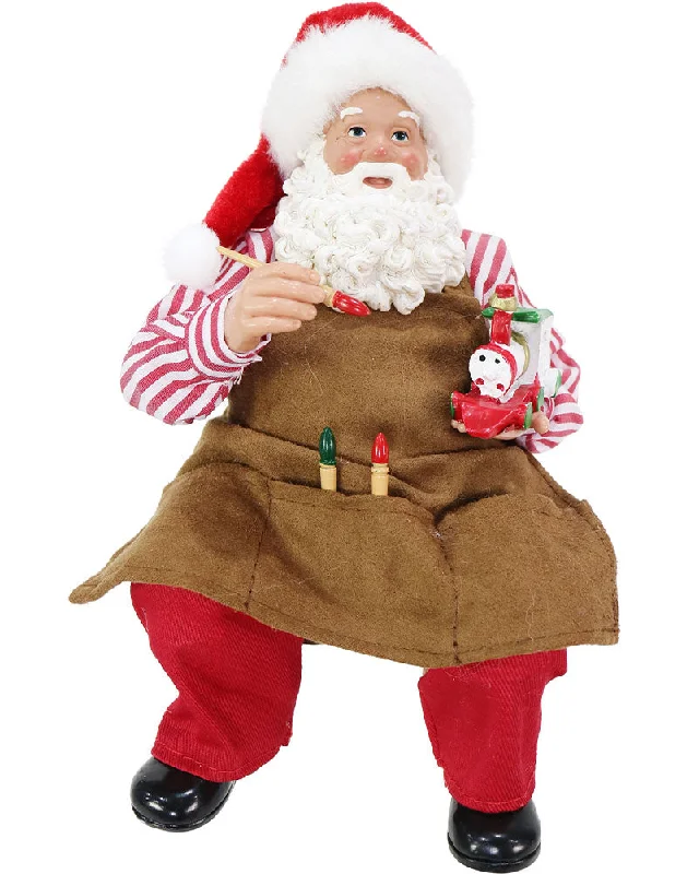 Christmas Collectible Workshop Santa 19cm