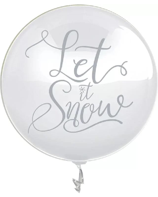 Christmas Large Snow Confetti Balloon