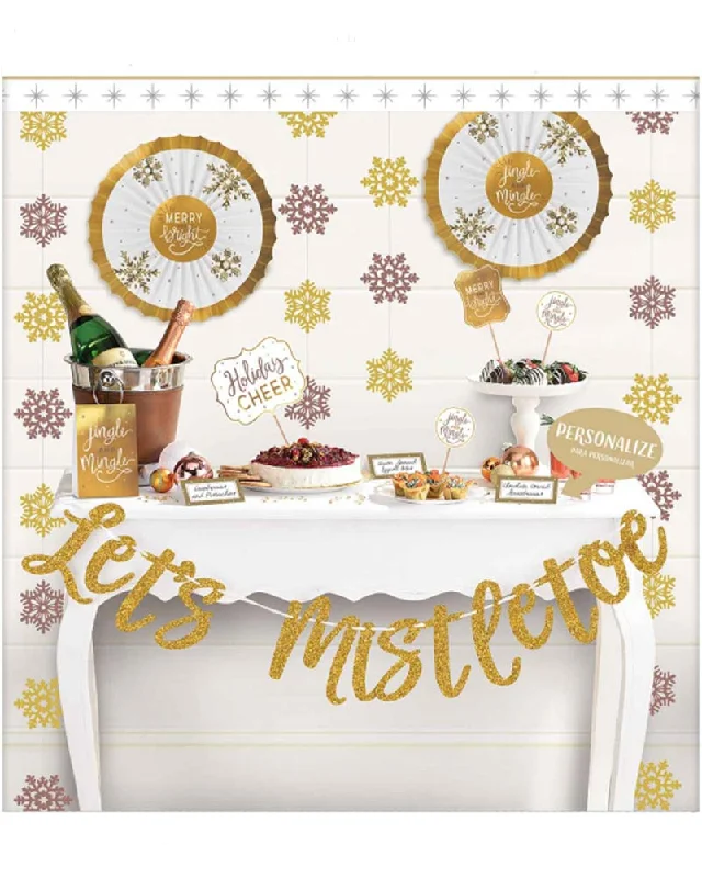 Christmas Let's Mistletoe Deluxe Buffet Decoration Kit