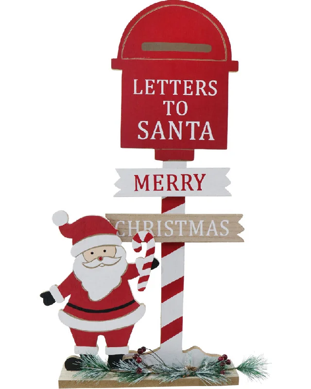 Christmas Letter To Santa Sign Post 51cm