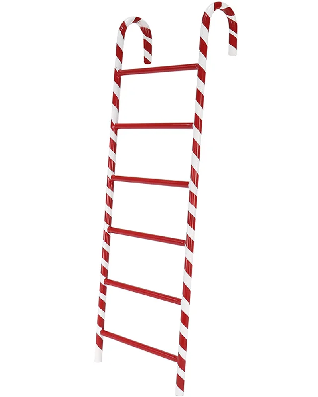 Christmas Metal Candy Cane Ladder 60cm