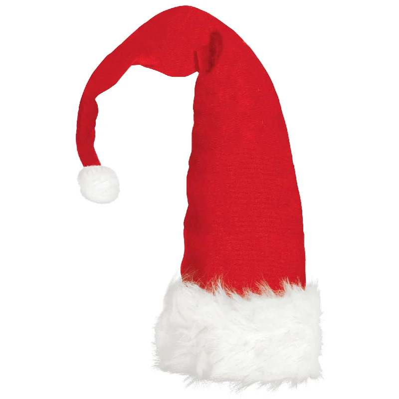 Christmas Santa Plush Long Hat and Adjustable Belt