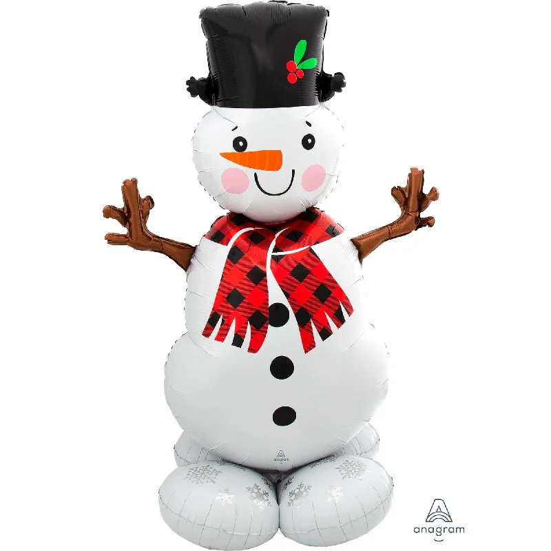 Christmas Snowman 1.4m Foil AirLoonz Balloon