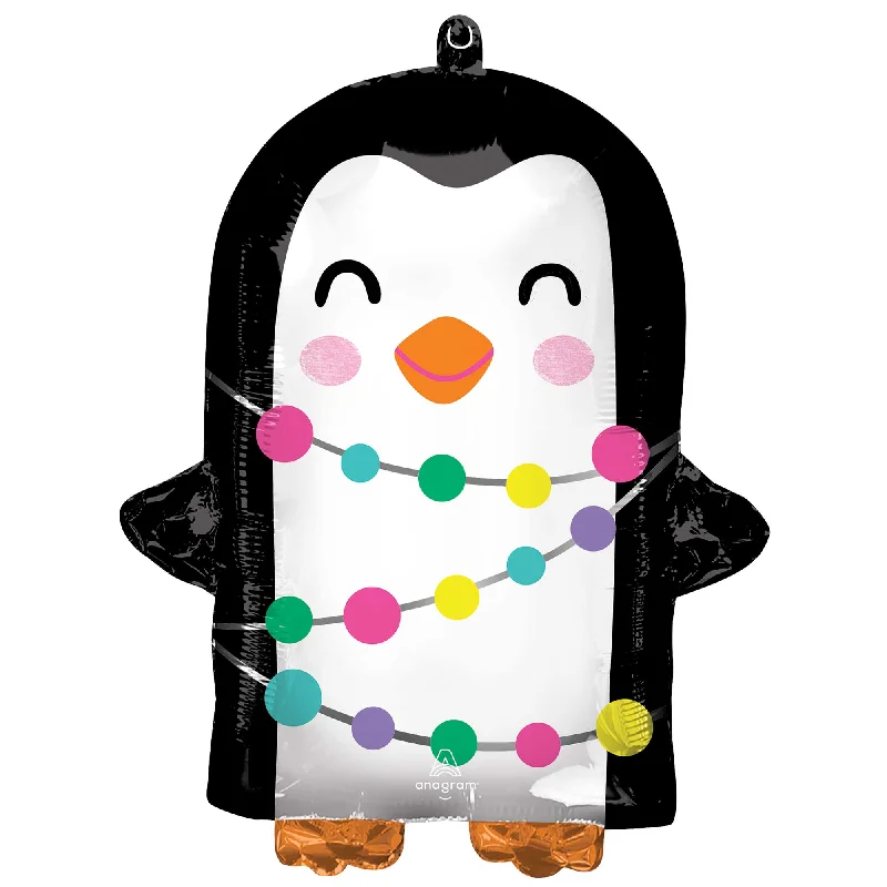 Christmas Standard Shape XL Bright Holiday Penguin S50