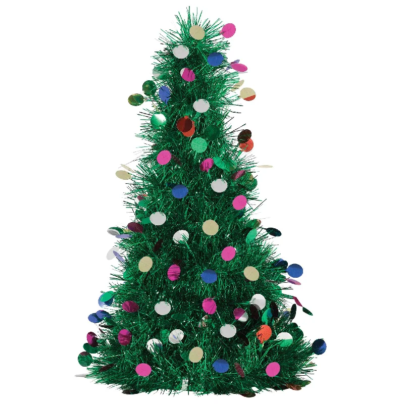 Christmas Tinsel Tree & Ornaments Decoration Large 61cm