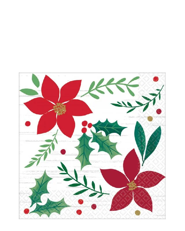 Christmas Wishes Beverage Napkins Pack of 16