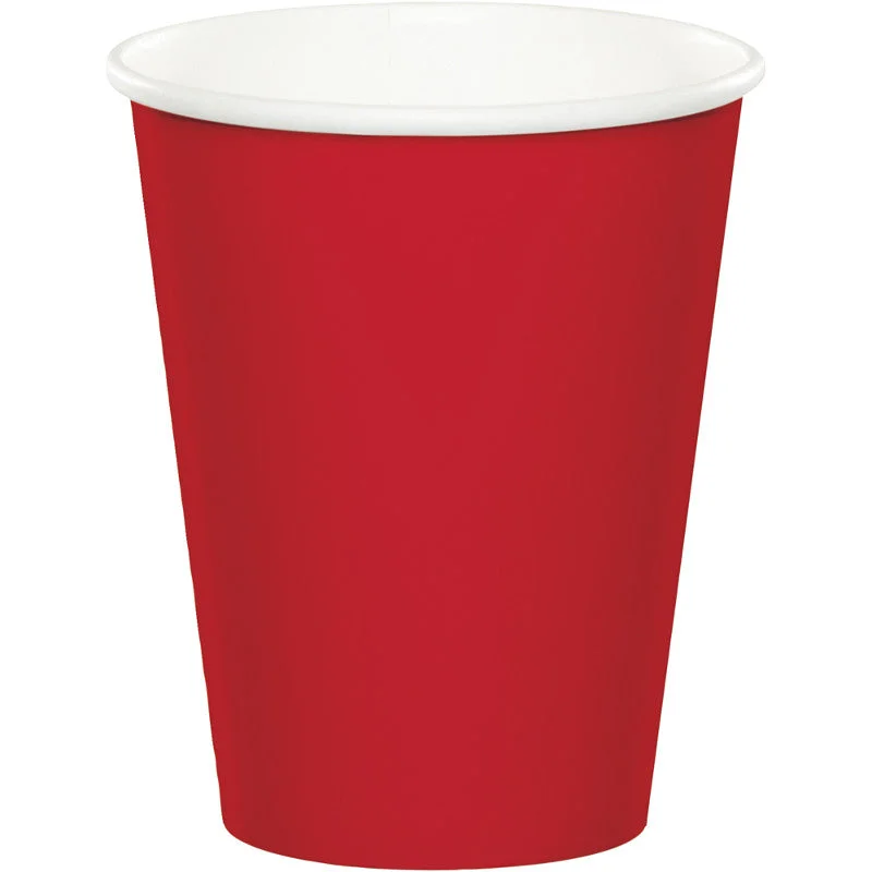 Classic Red Paper Cups 266ml Pack of 24