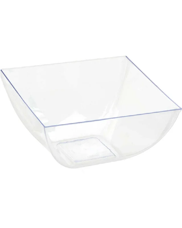 Clear 473ml Plastic Catering Bowls Pack of 10