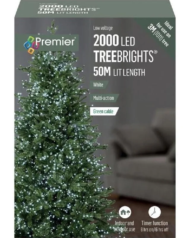 Cool White 2000 Piece LED Tree Lights 50m