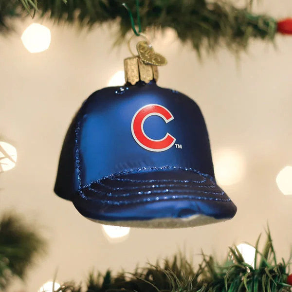 Cubs Baseball Cap Ornament