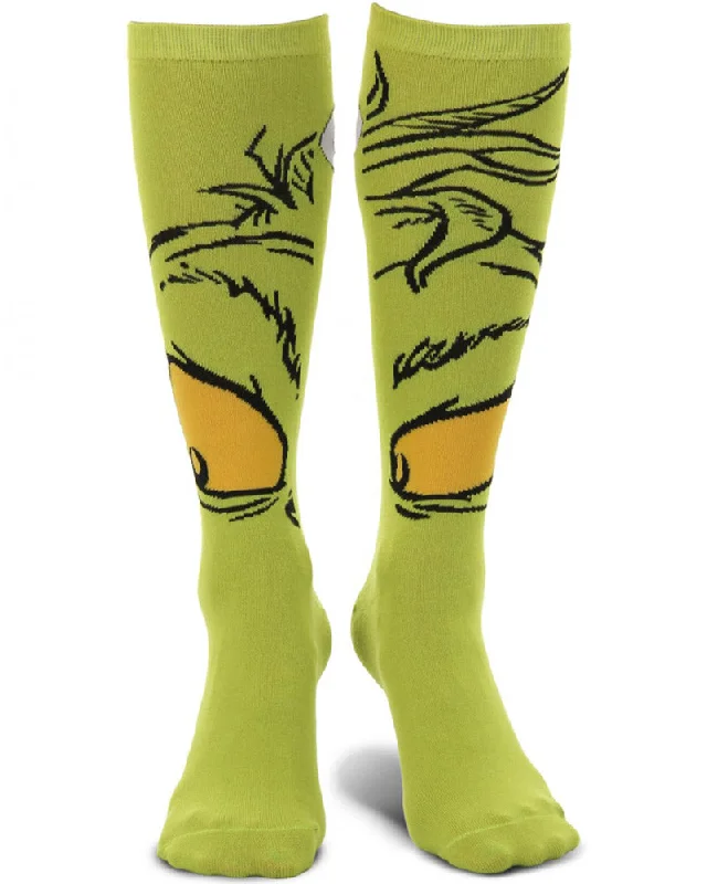 Dr Seuss The Grinch Knee High Costume Socks