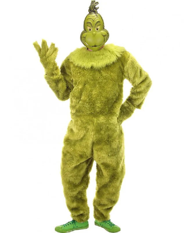 Dr Seuss The Grinch Premium Jumpsuit Mens Christmas Costume