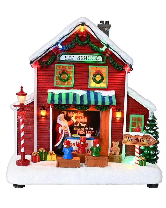 Elf School Musical LED Christmas Decoration 23cm