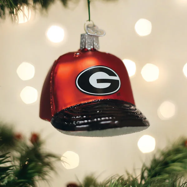 Georgia Baseball Cap Ornament