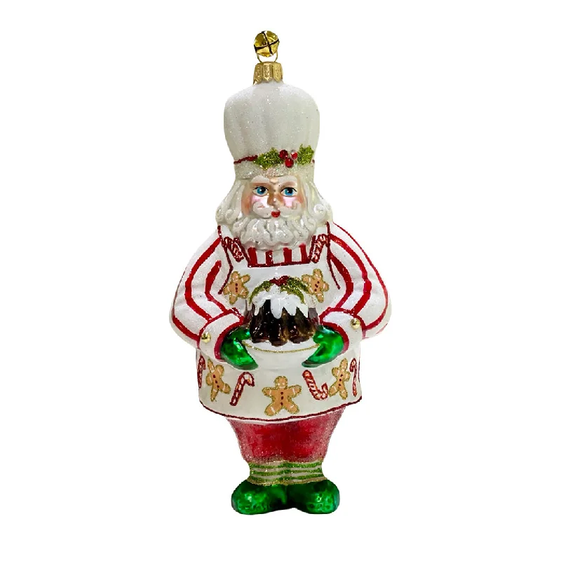 Holiday Baker Santa Ornament