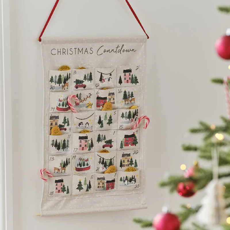 Merry Little Christmas Fabric Advent Calendar Kit