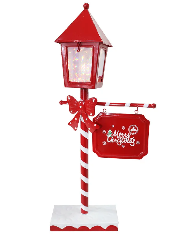 Metal Porch Lamp LED Christmas Light 52cm