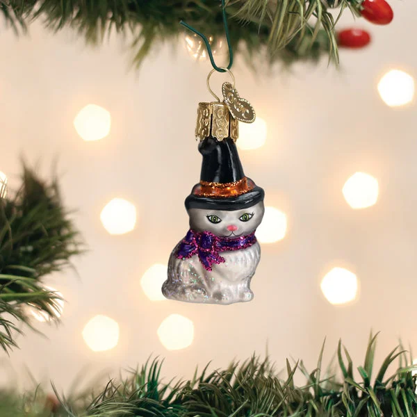 Mini Witch Cat Ornament