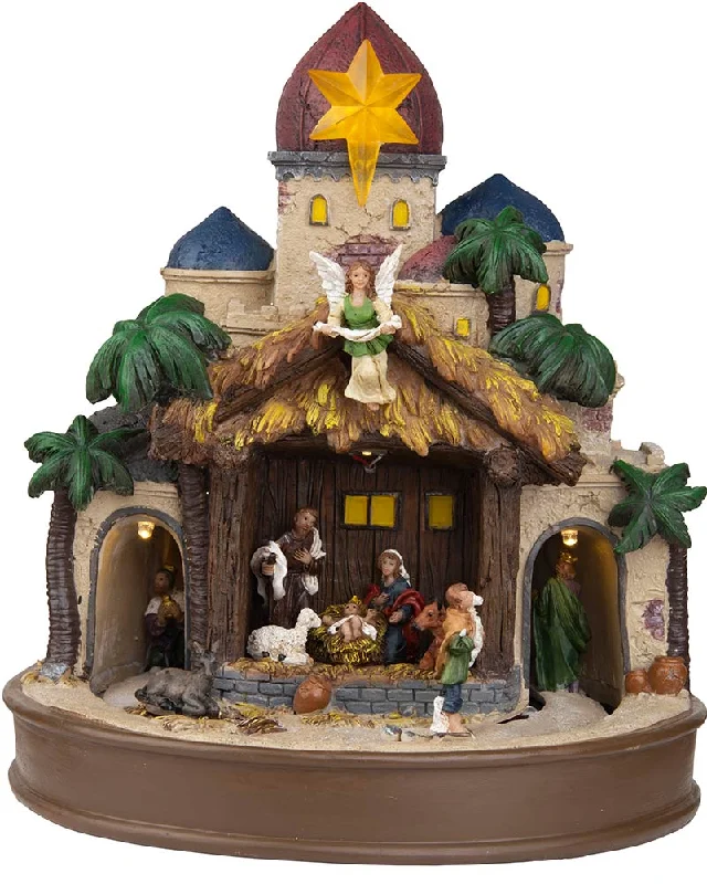 Musical Nativity Manger Scene Christmas LED