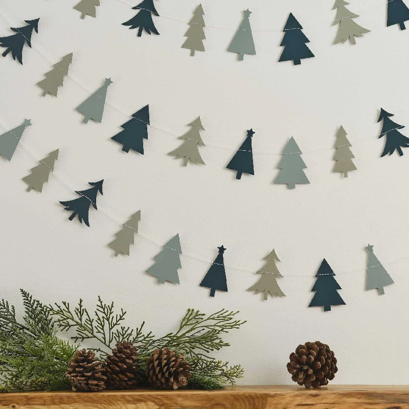 Nordic Noel Christmas Tree Bunting