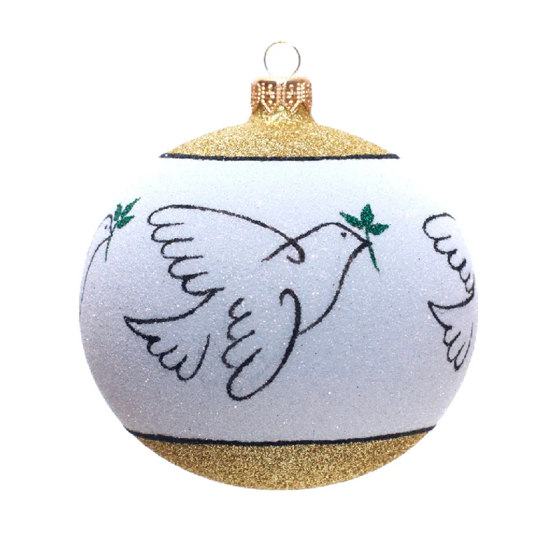 Peace Dove Ball Ornament