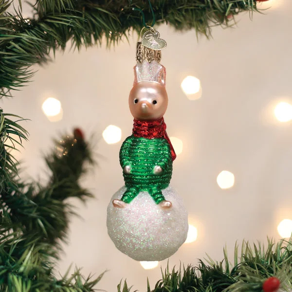 Christmas Special – Gifts for Everyone Piglet On Snowball Ornament