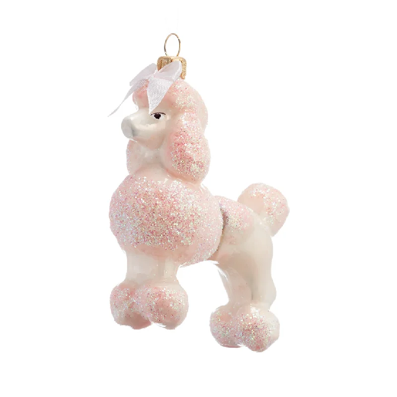 Pink Poodle Ornament