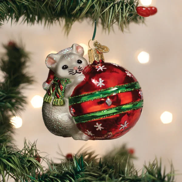 Discount Offers Playful Christmas Mouse Ornament