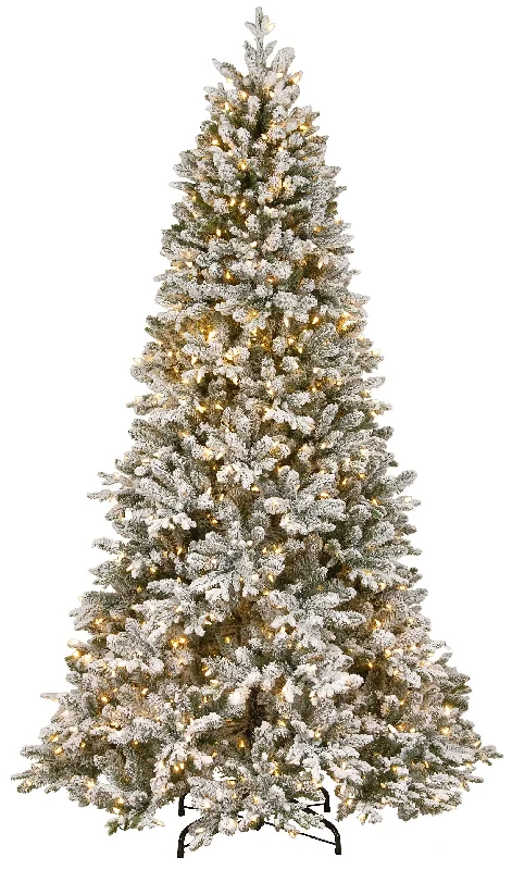 7.5' Pre-Lit Snowy Wellington Fir PowerConnect™ Artificial Christmas Tree