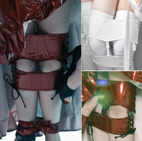 PVC Twin Knee corsets