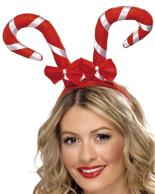 Red and White Candy Cane Headband