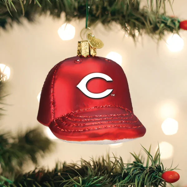 Reds Baseball Cap Ornament