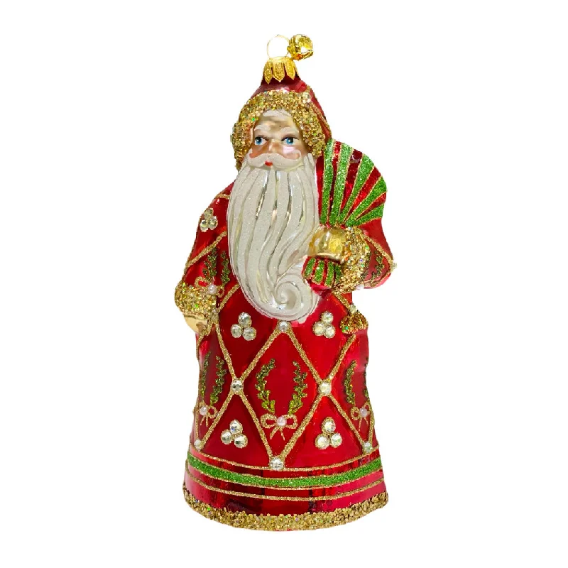 Santa de Laureles Ornament