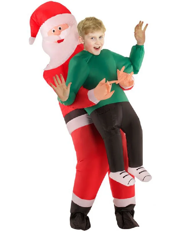 Santa Pick Me Up Inflatable Kids Christmas Costume