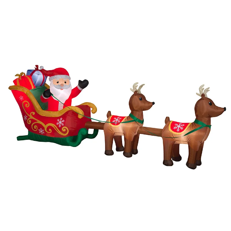 Santa, Sleigh & Reindeer