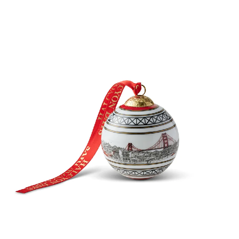 San Francisco Skyline Bauble Ornament