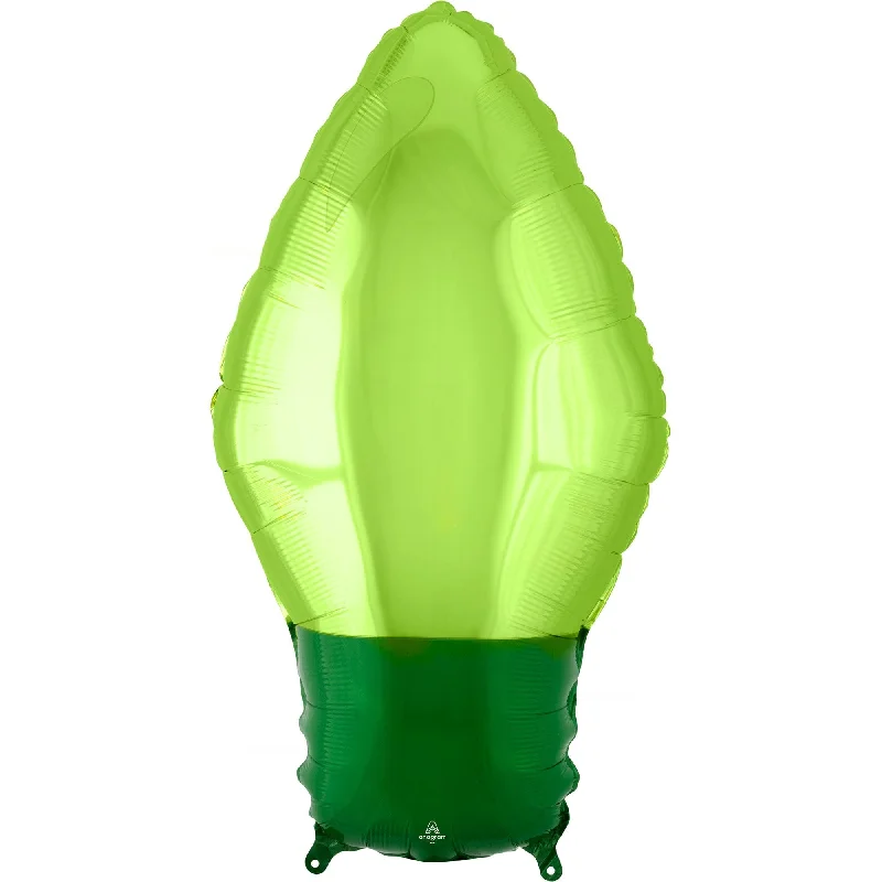 Standard Shape XL Green Christmas Light Bulb S50