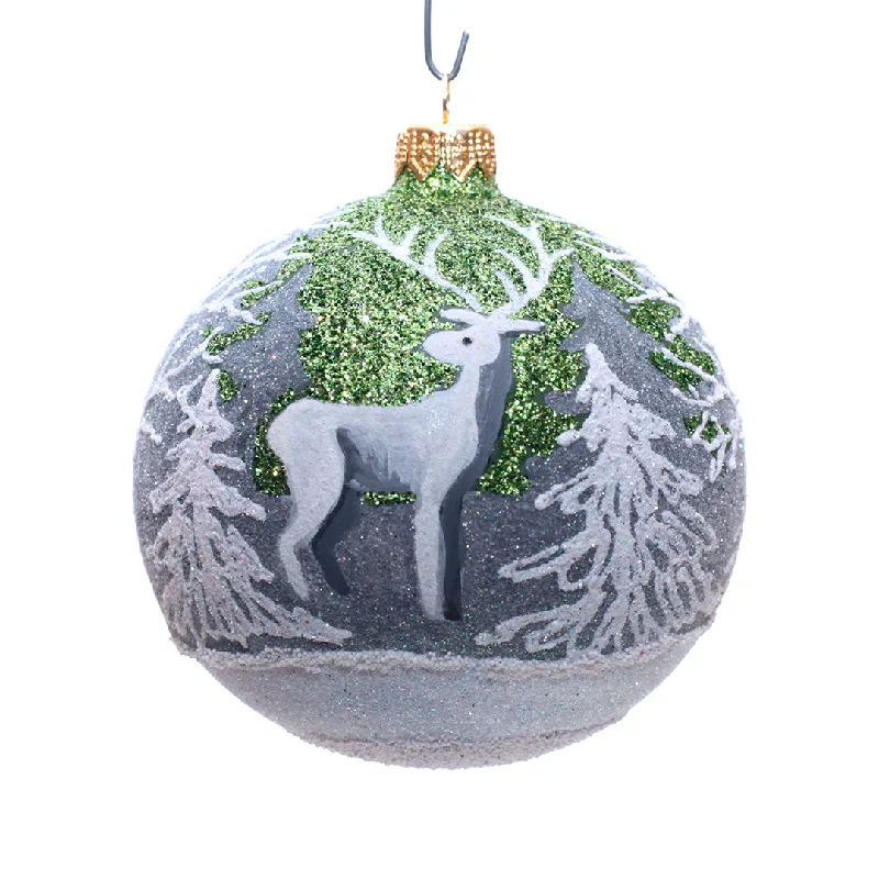 Still, Still, Still Winter Forest Ball Ornament