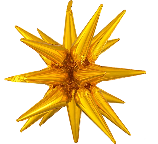 Gold Large Magic Star Supershape Multi Balloon